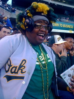 Quintona "Wiggy" the super fan